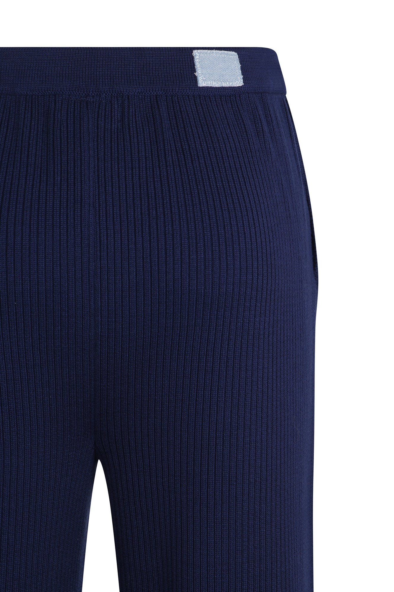 Ribbed Knit Pants - Navy Reuben Oliver