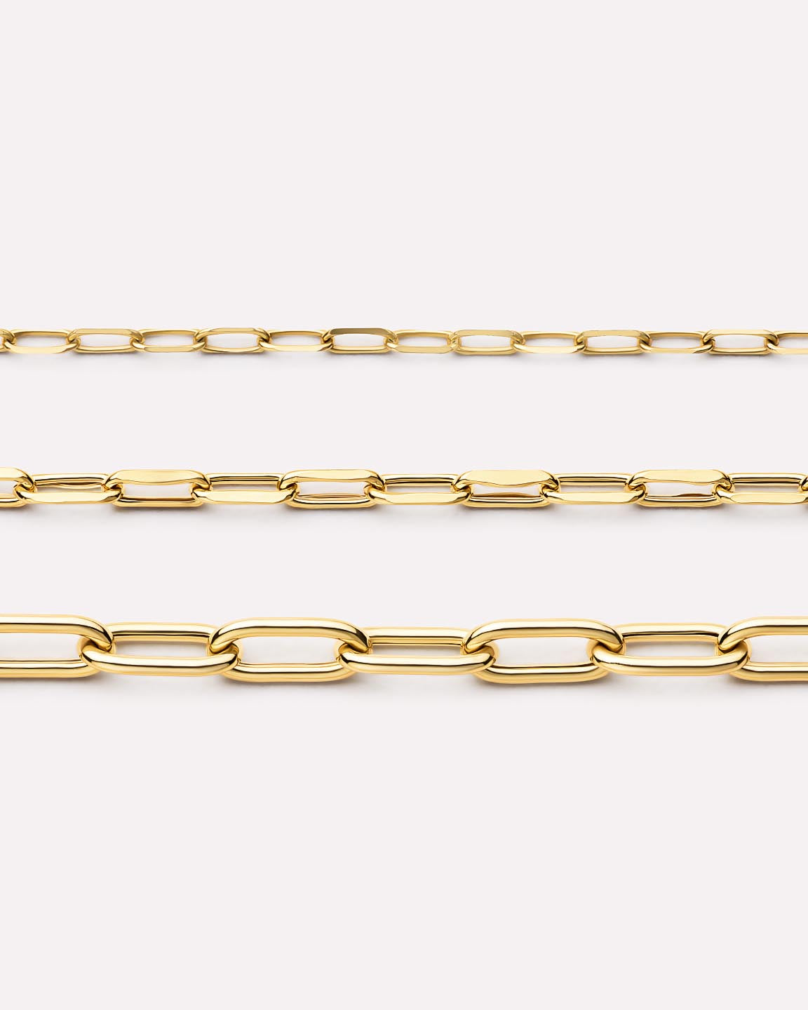 Large Paperclip Necklace | 10K Solid Gold