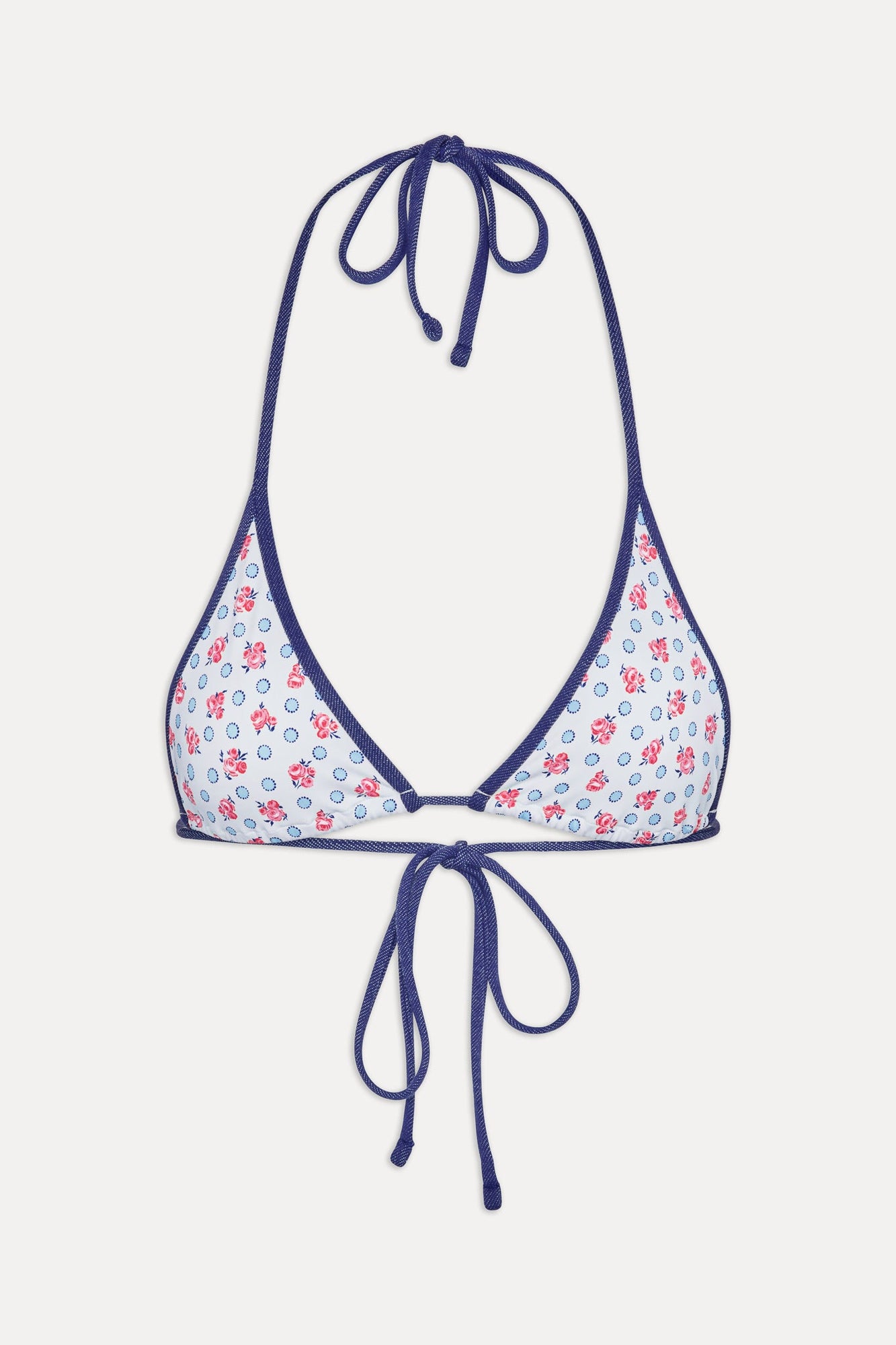 Paradise Halter Bikini Top Wild Rose