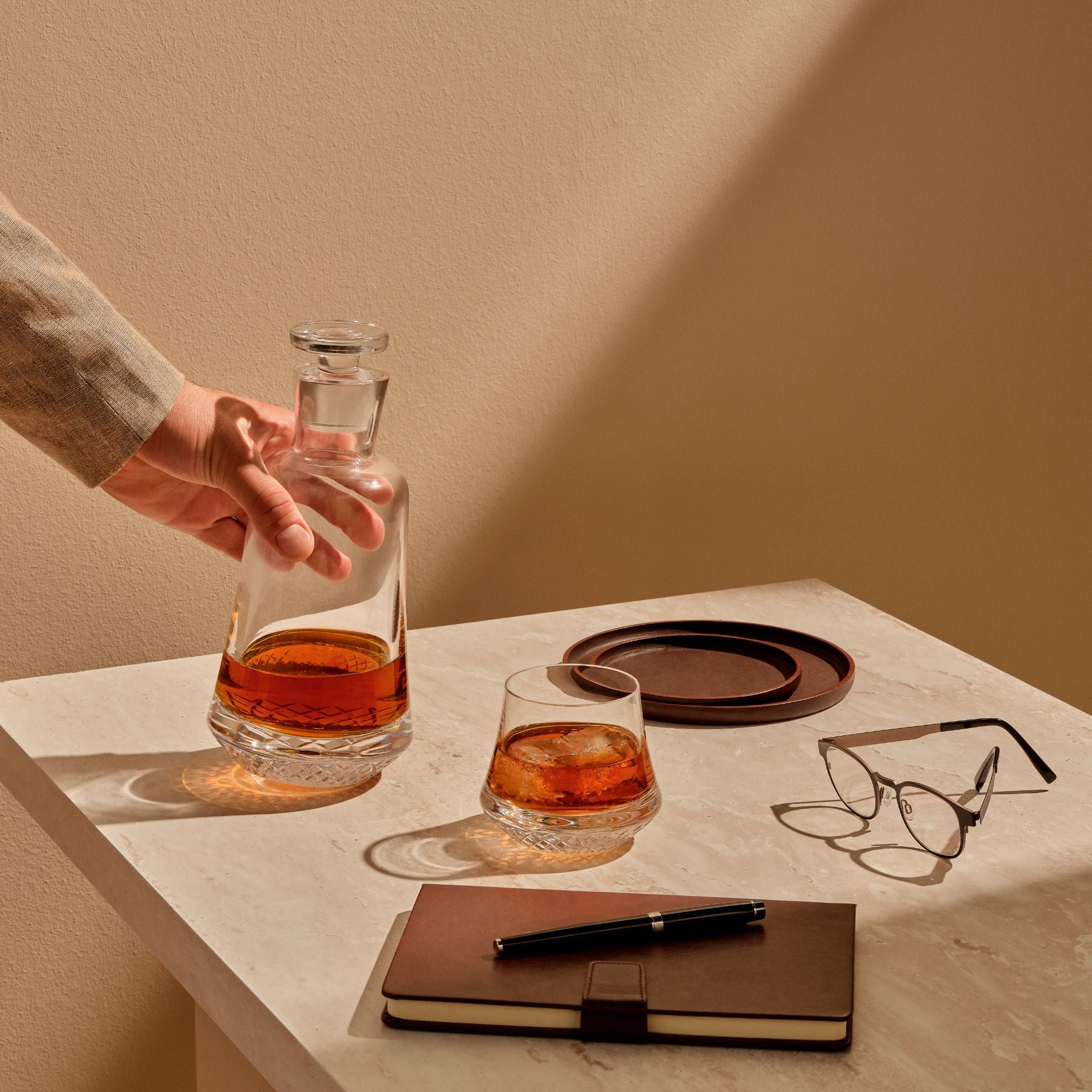 Paris Whiskey Bottle | Clear Crystal
