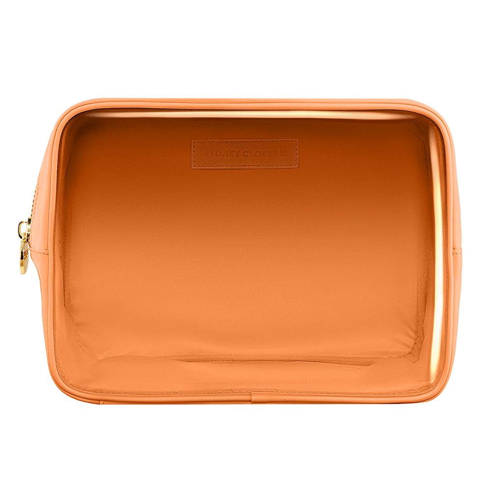 Clear Front Large Pouch | Peach
