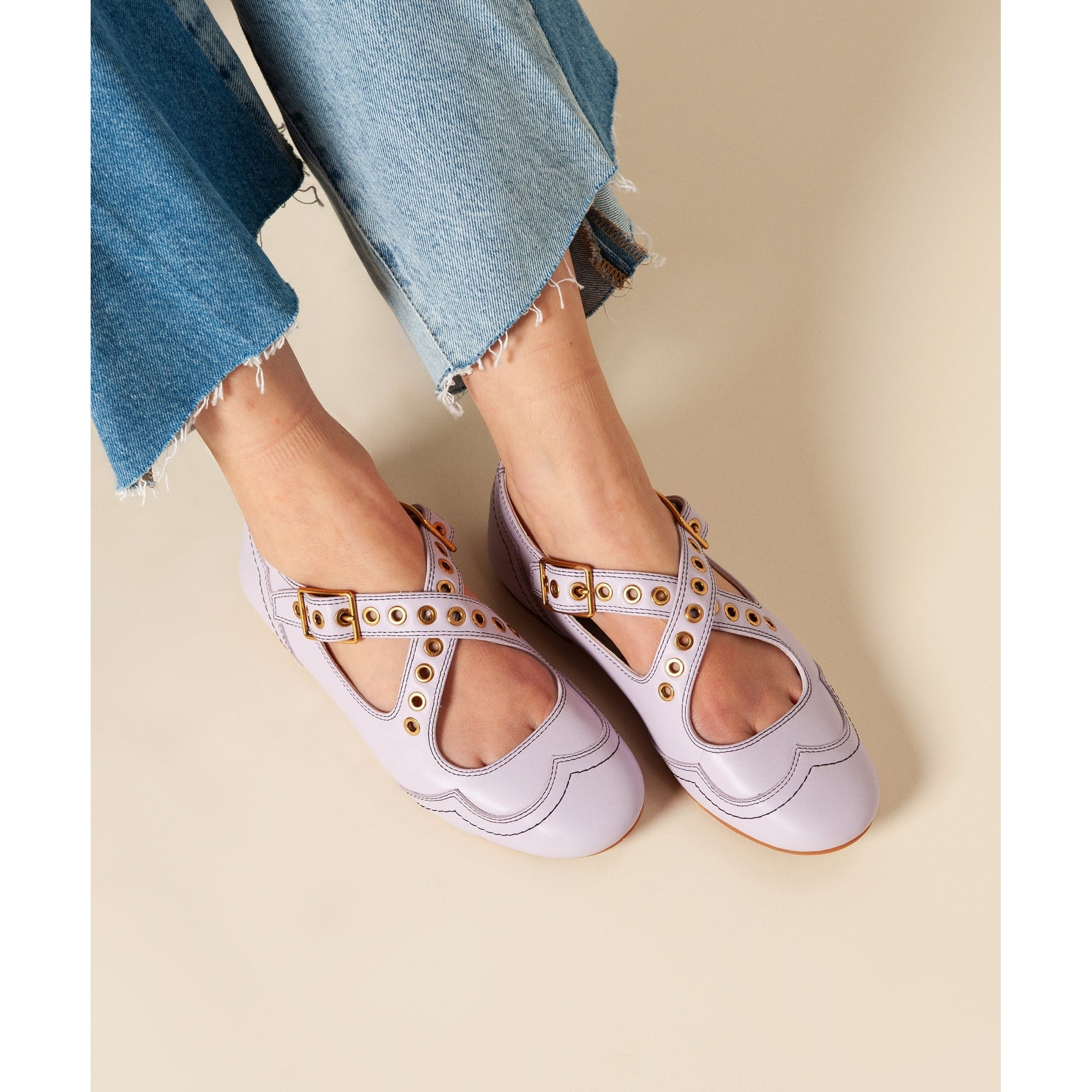 Pearl Western Ballet Flat | Fog