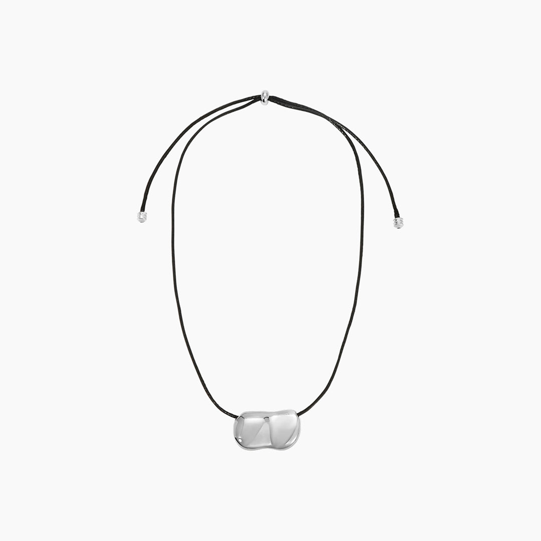 Pebble Necklace | Silver-Plated on Brass