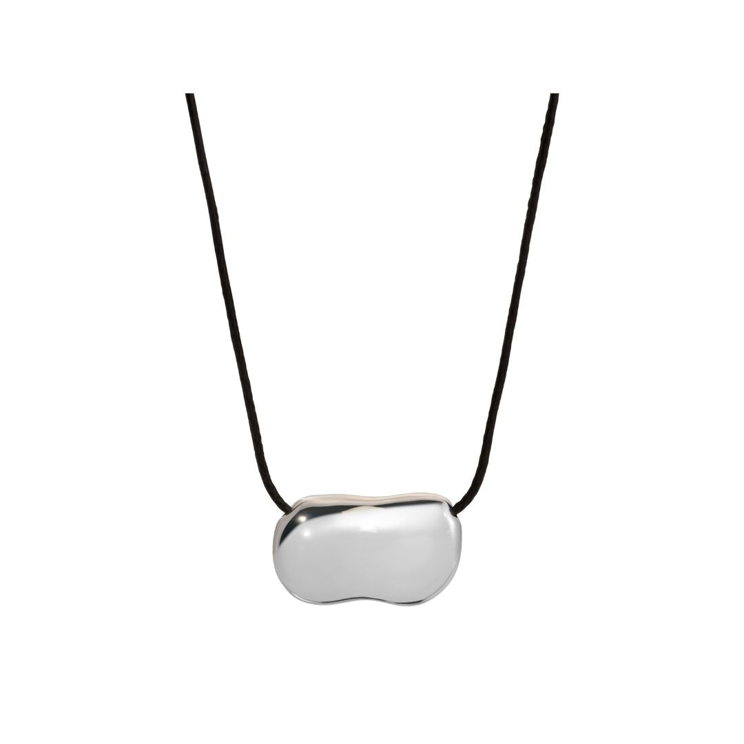 Pebble Necklace | Silver-Plated on Brass