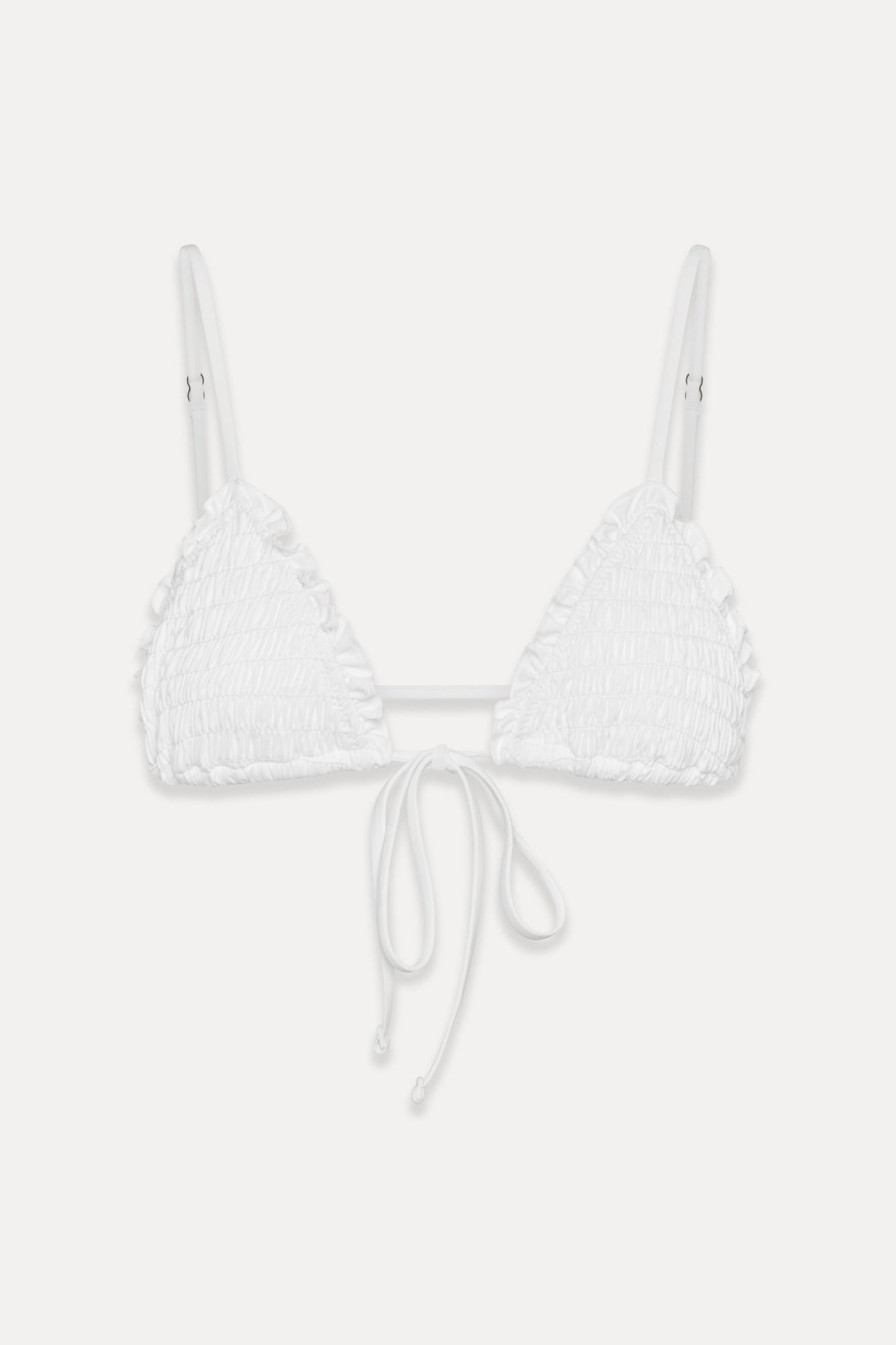 Penny Skimpy Triangle Bikini Top Optic White