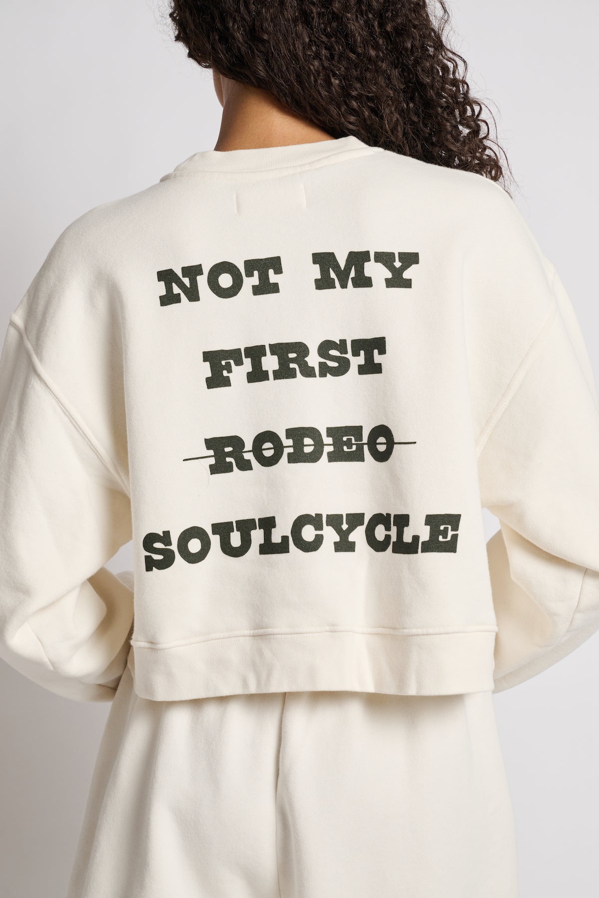 Women | Soul by SoulCycle | Perry Crop Crew | Cream