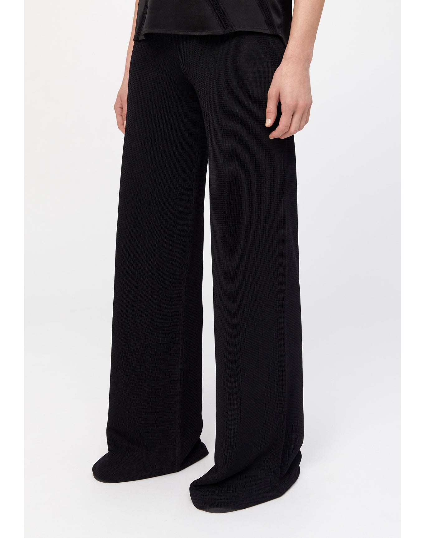 Perth | Slinky Knit Pants | Black