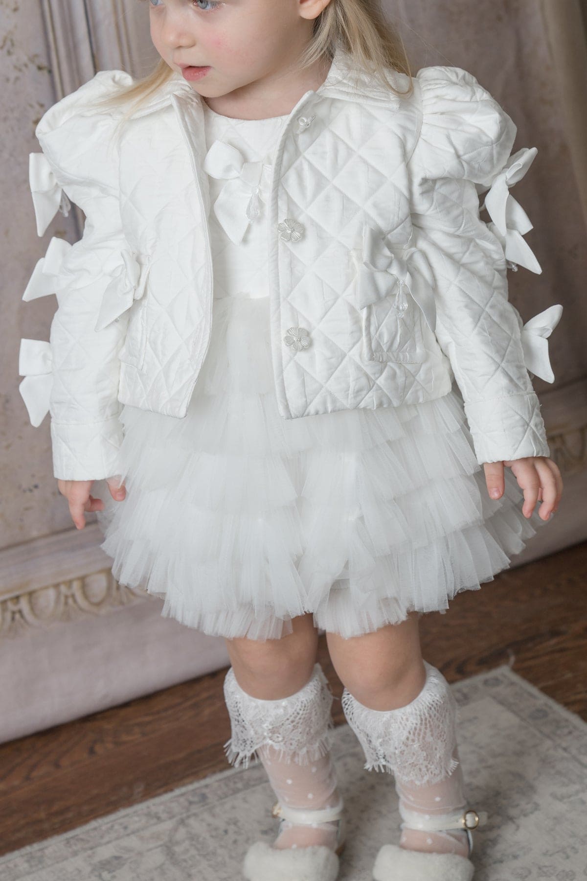 Girl | Poppy Quilted Jacket | White