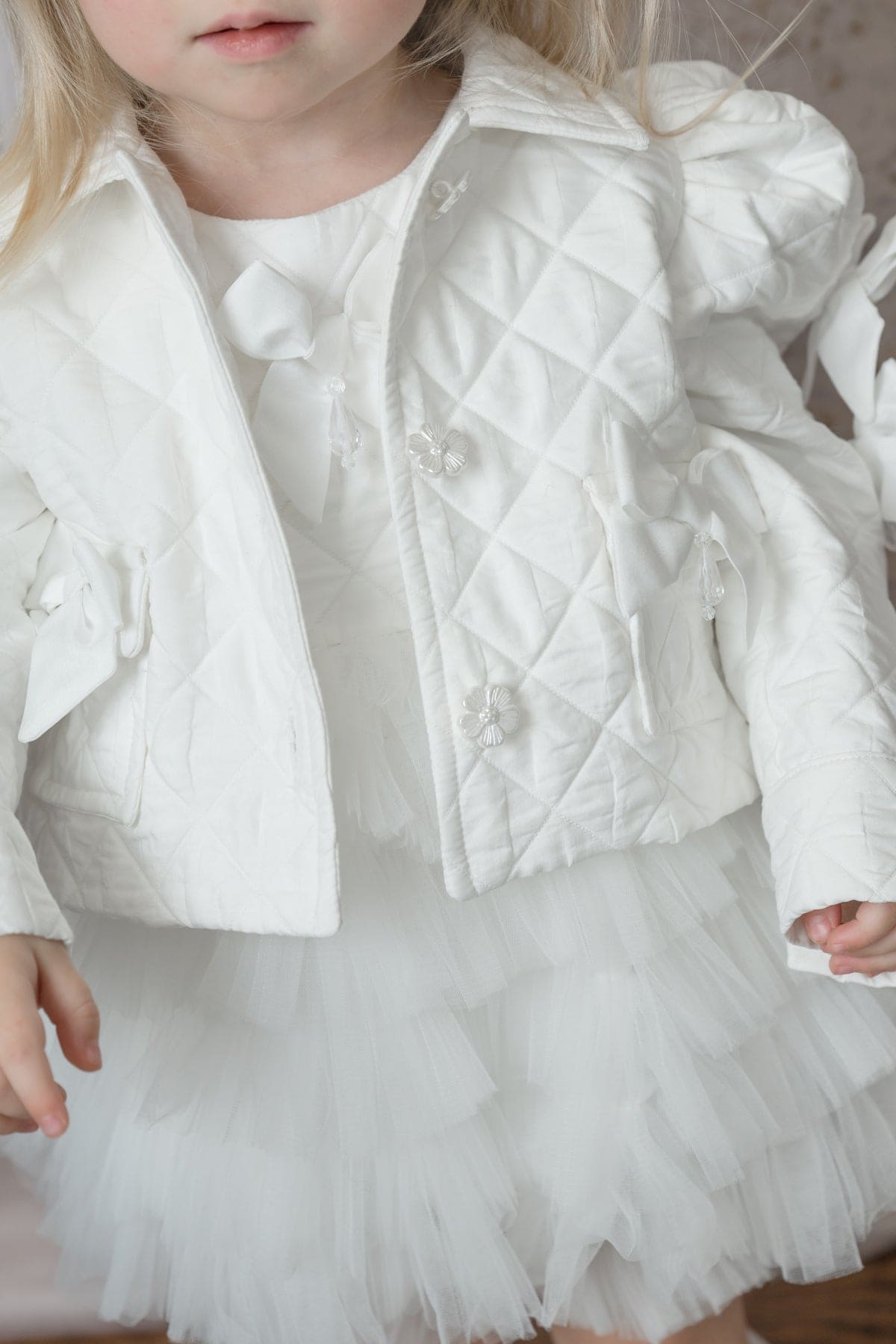 Girl | Poppy Quilted Jacket | White