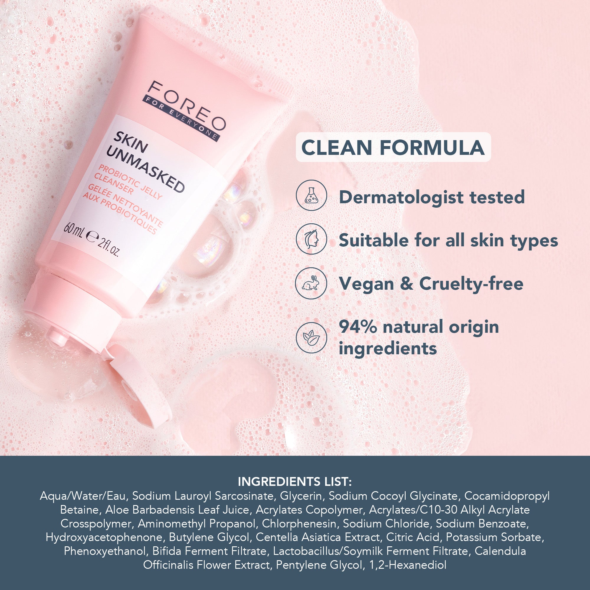 FOREO For EveryOne Probiotic Jelly Cleanser | Skin Unmasked