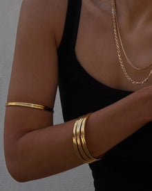The Mallorca Upper Arm Bangle | Gold