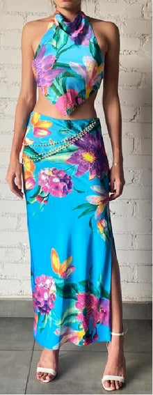 Rococo Sand | Ocean Crop Top | Turquoise