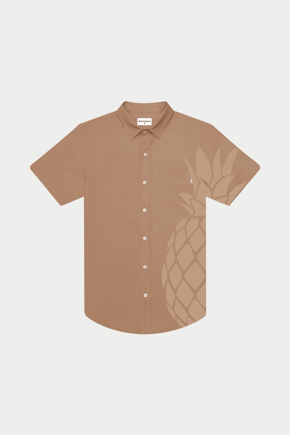 Sand Pineapple Weekend Shirt | Brown