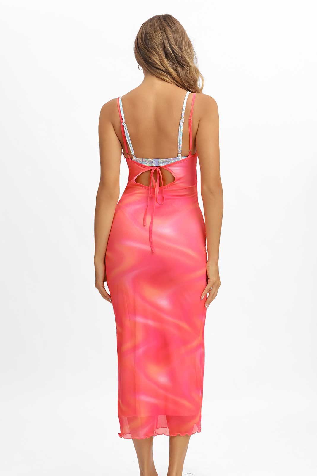 Women | Becca Maxi Dress | Pink Prism