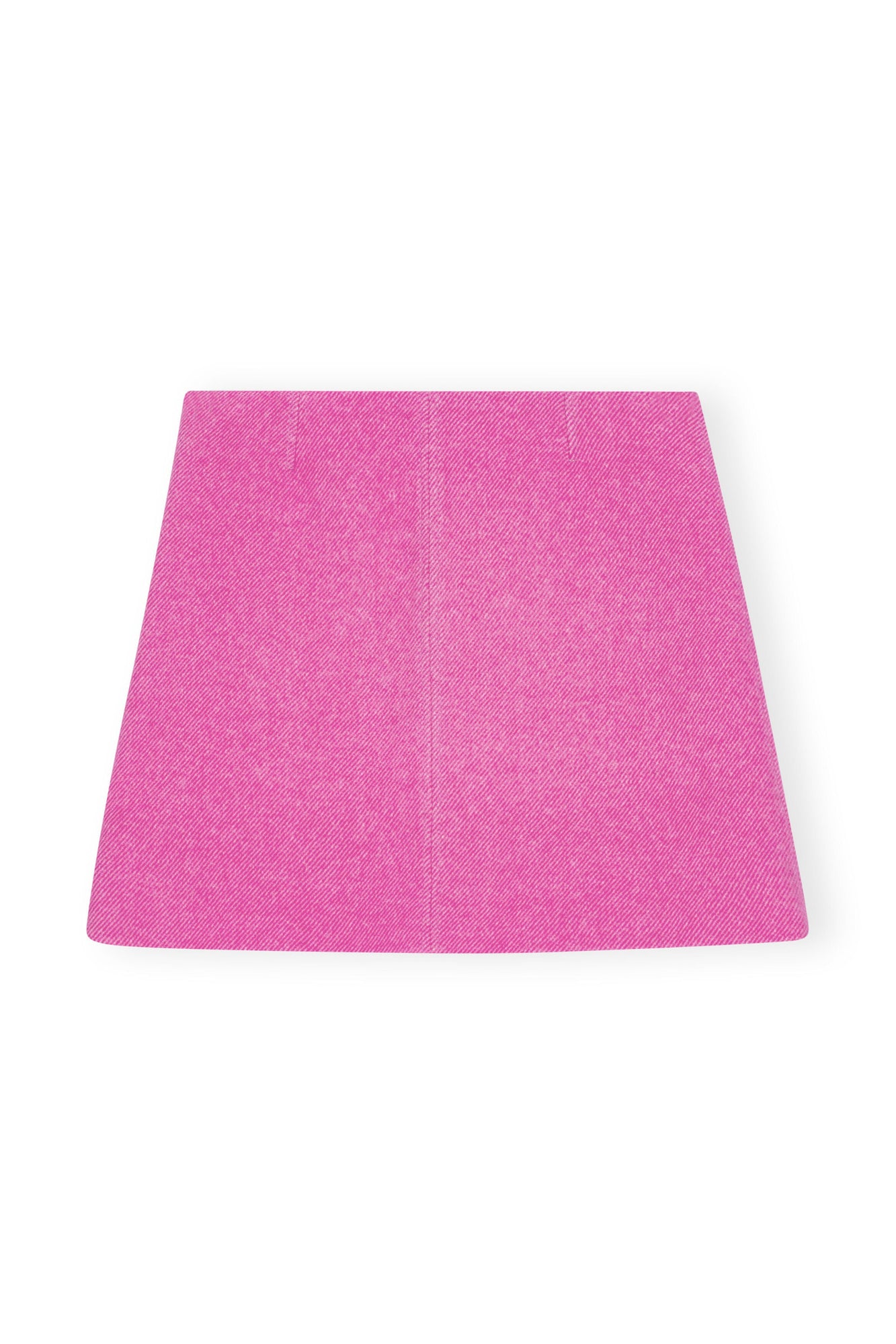 Pink Twill Wool Suiting Mini Skirt | Fiji Flower