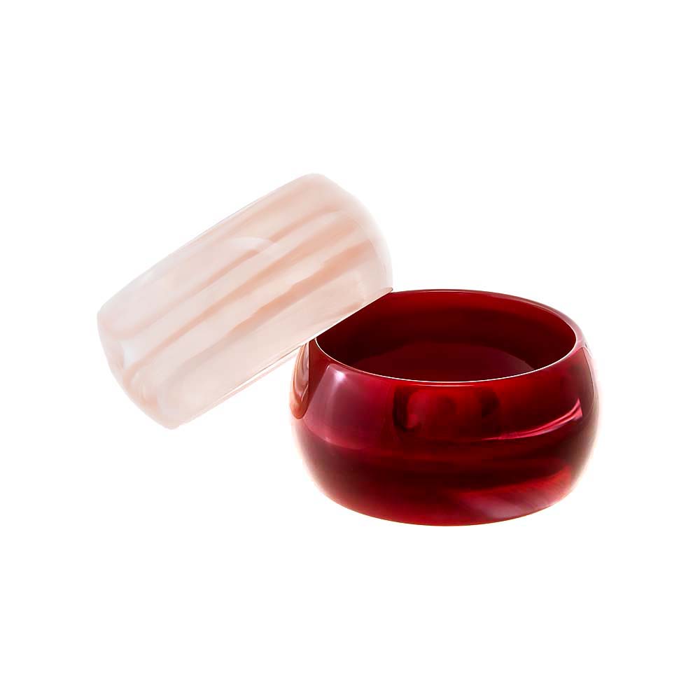 Multi-Color Berry Blush Resin Bangle Stack - Adina's Jewels