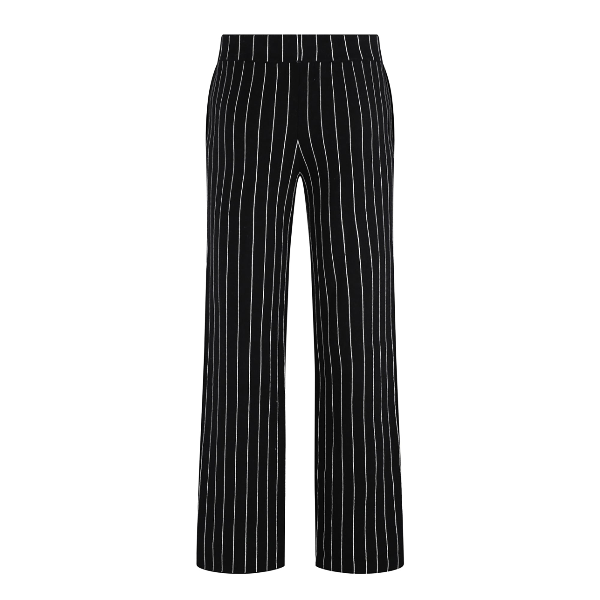 Pinstripe Knit Pants | Navy