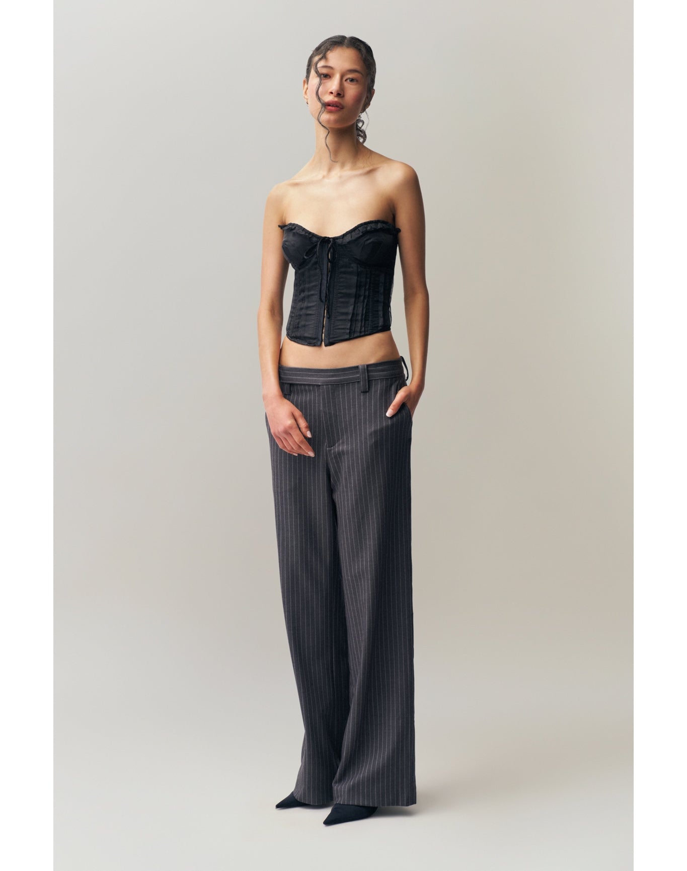Pintuck Corset | Black