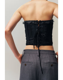 Pintuck Corset | Black