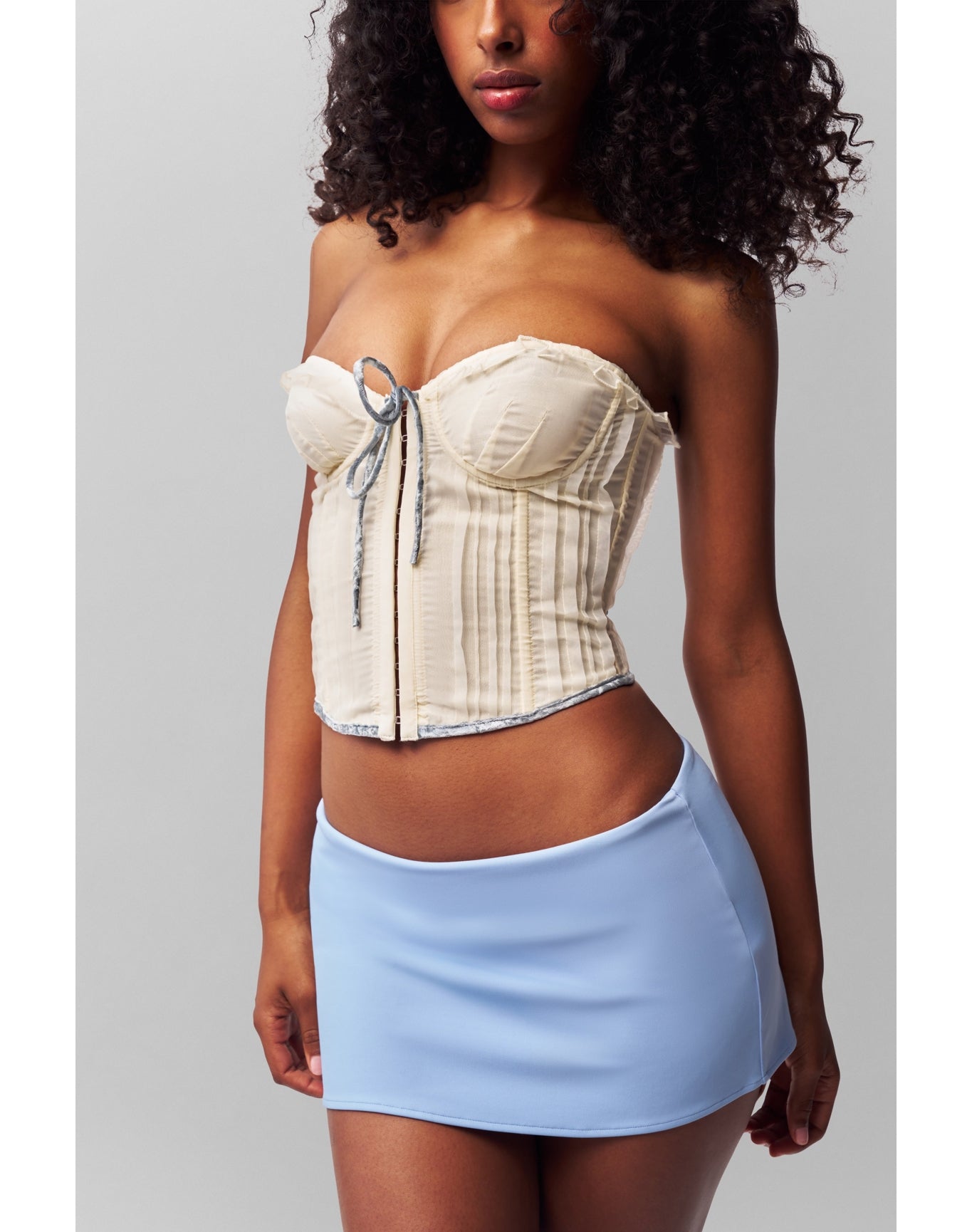Pintuck Corset | Cream