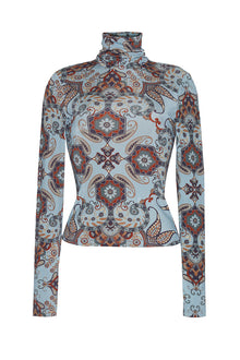 Piper Top | Blue Vintage Paisley