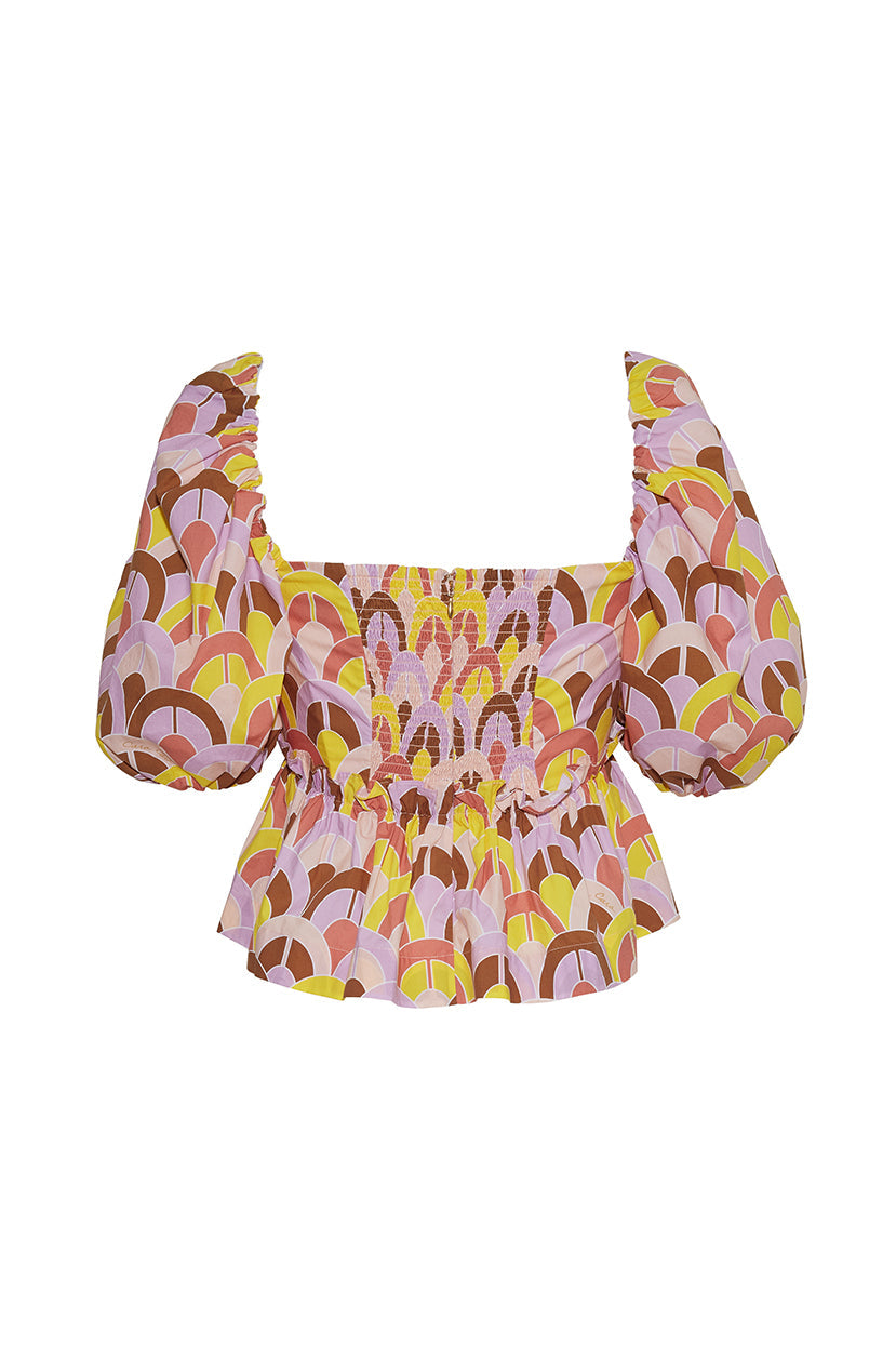 Pippa Top | Geo Lavender Zest