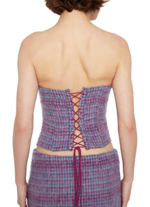 Womens | Plaid Corset | Purple/Blue