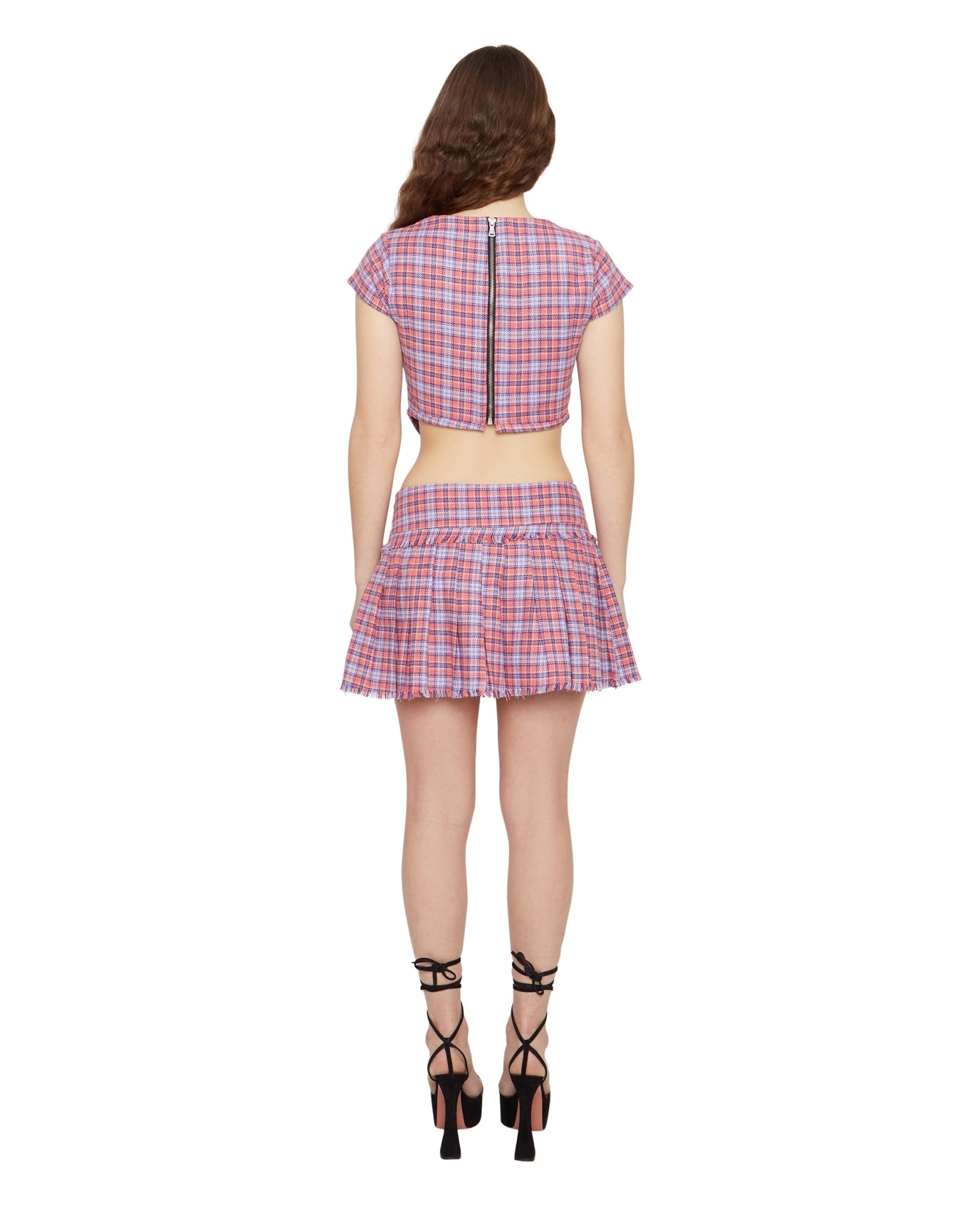 Plaid Corset | Lilac/Orange Plaid