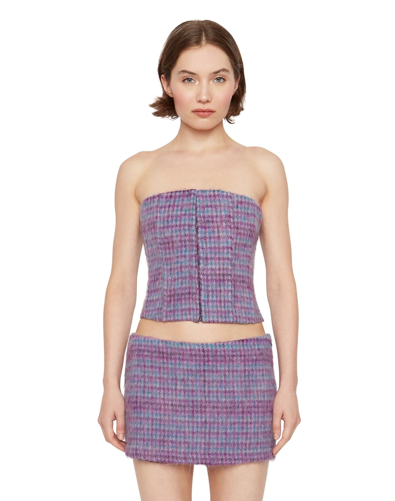 Plaid Corset | Purple/Blue