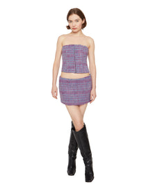 Plaid Corset | Purple/Blue