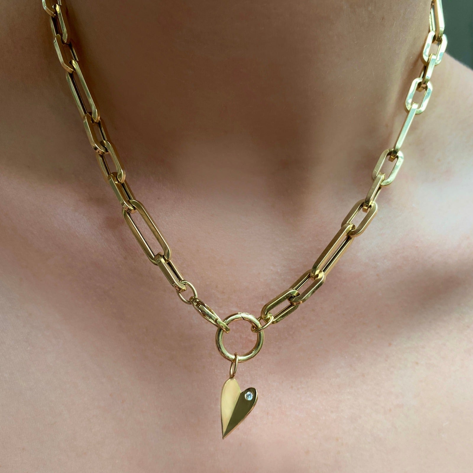 Folded Heart Charm