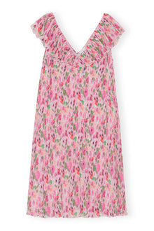 Pleated Georgette Midi Dress | Sugar Plum