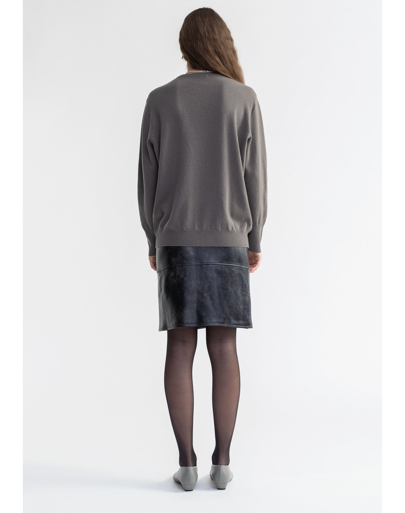 Plie | Pure Merino Wool Cardigan | Storm