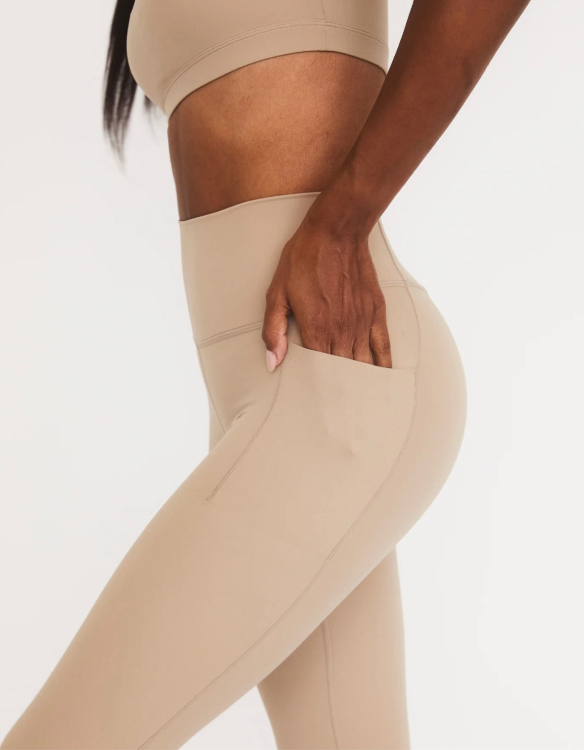 Pocket Spin Leggings | Sand