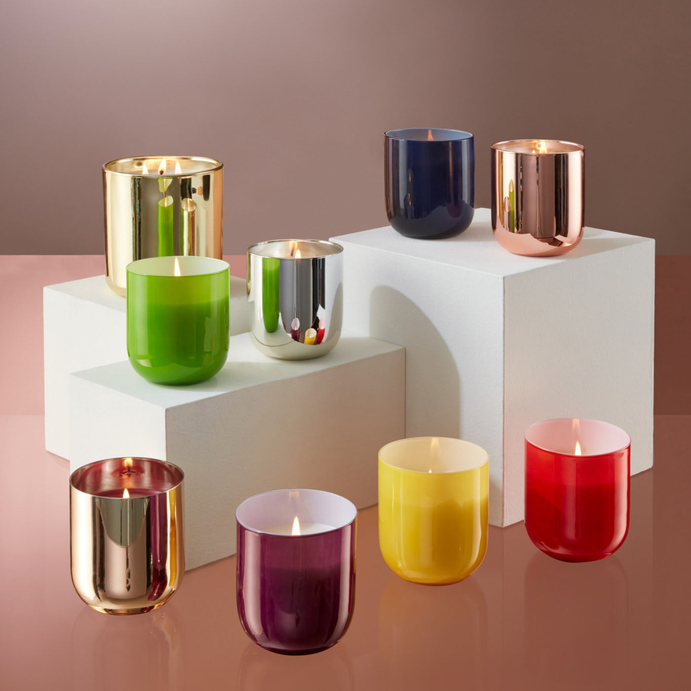 Pop Three-Wick Holiday Candle | Gold