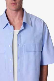 Poplin Bus Driver Shirt | Light Blue
