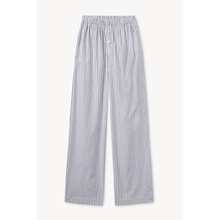 Poplin Lounge Pant | White/Black Stripe