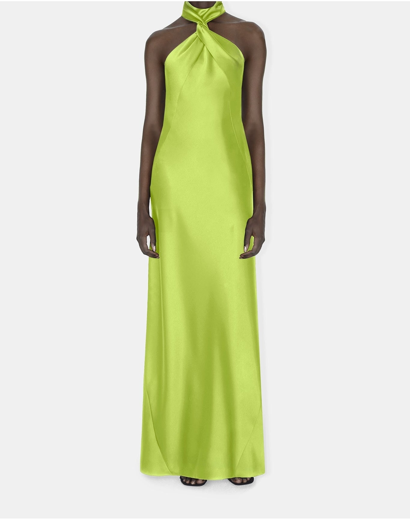 Portico Dress | Lime Yellow