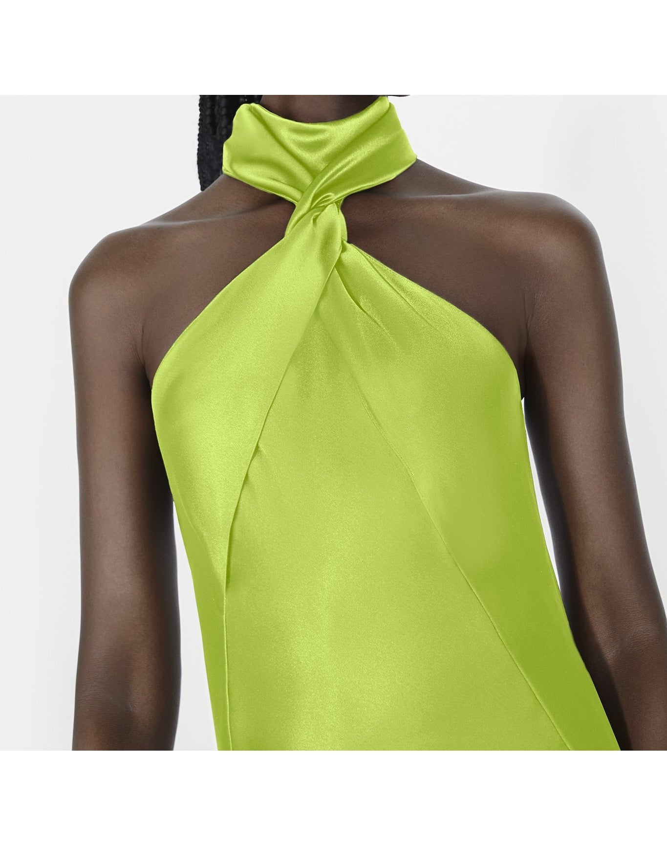 Portico Dress | Lime Yellow