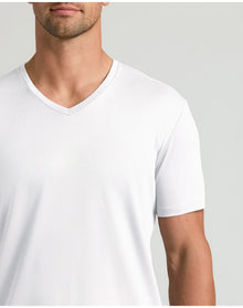 Premium Pima V-Neck | White