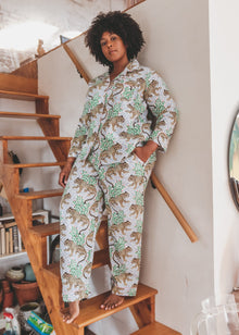 Bagheera - Long Sleep Set - Cloud - Printfresh