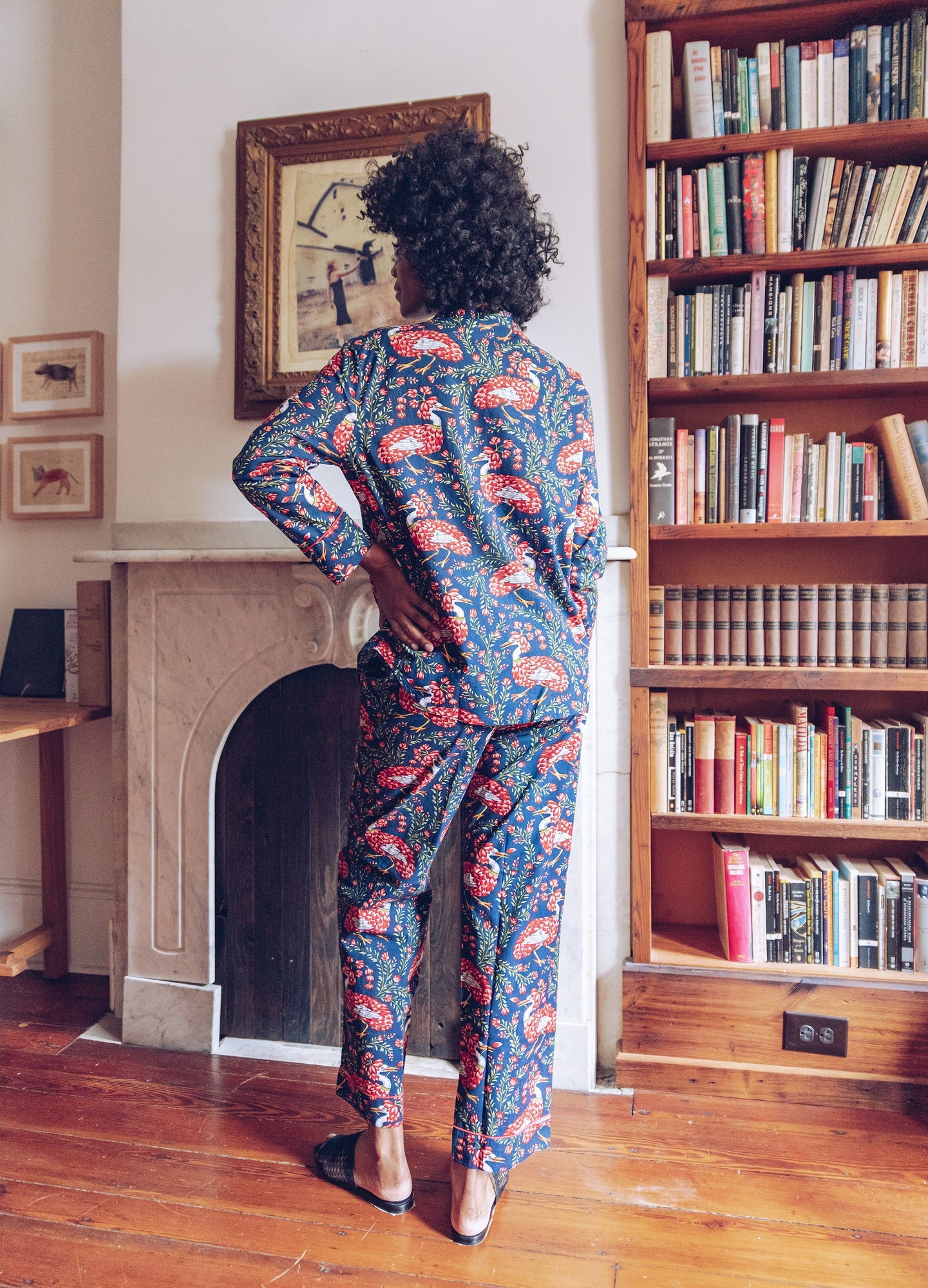 Queen Lotus - Long Sleep Set - Indigo - Printfresh