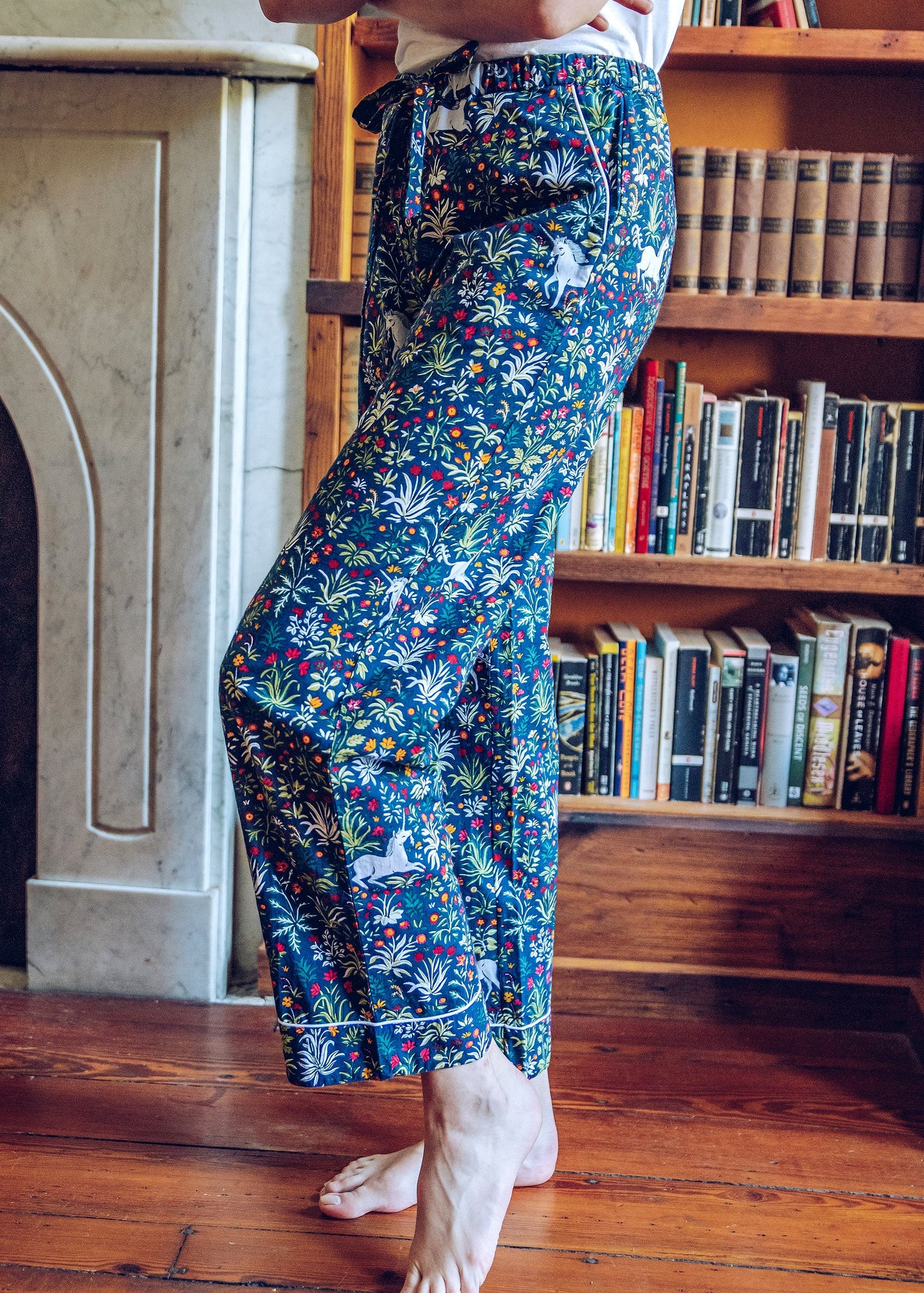 Unicorn's Garden - Pajama Pants - Indigo - Printfresh