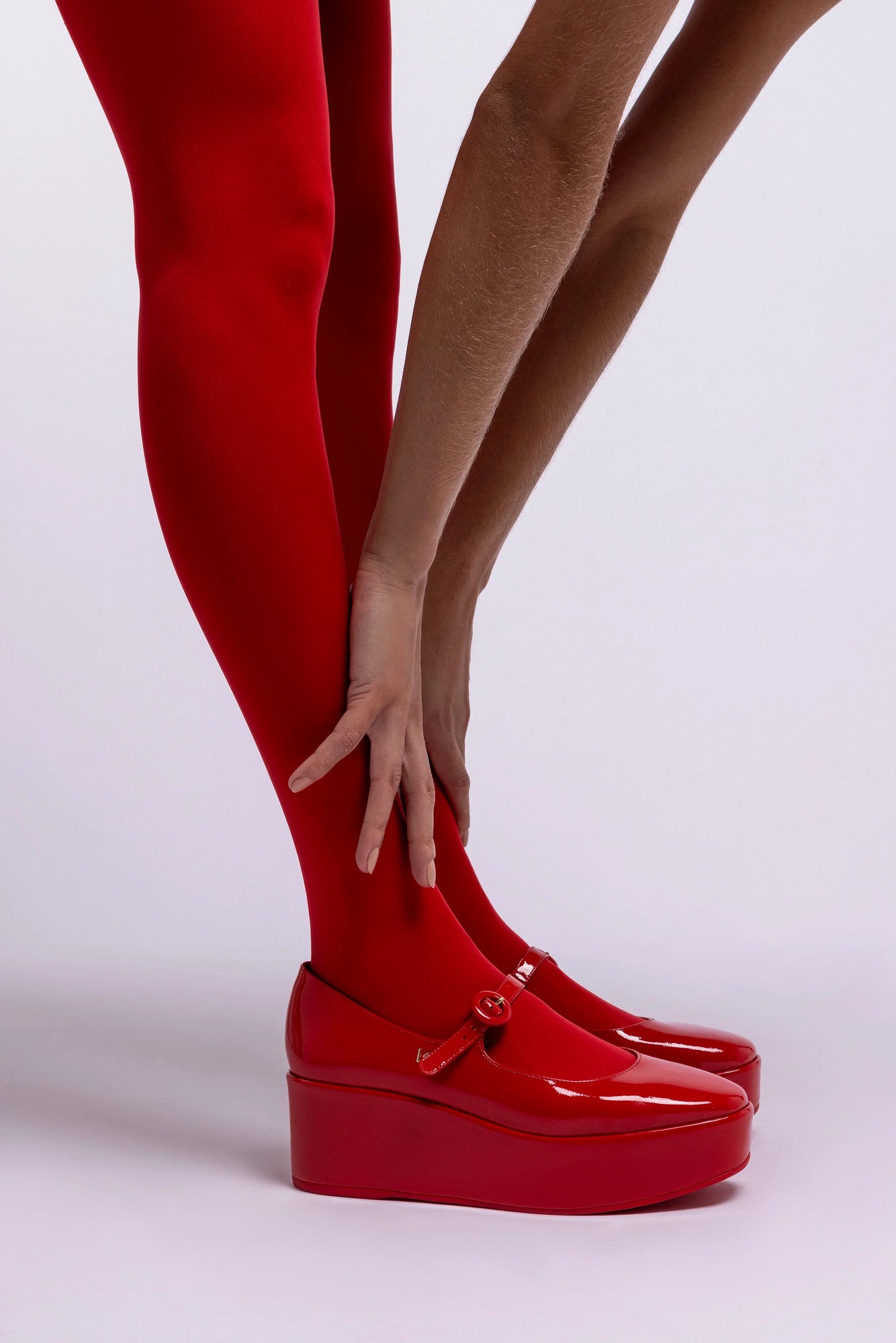 Blair Flatform Patent Leather | Scarlet