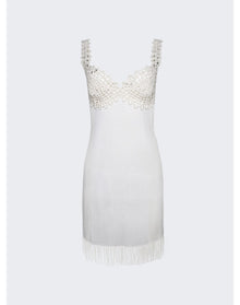 Proenza Schouler | Women | Rib Knit Lace Dress | Optic White