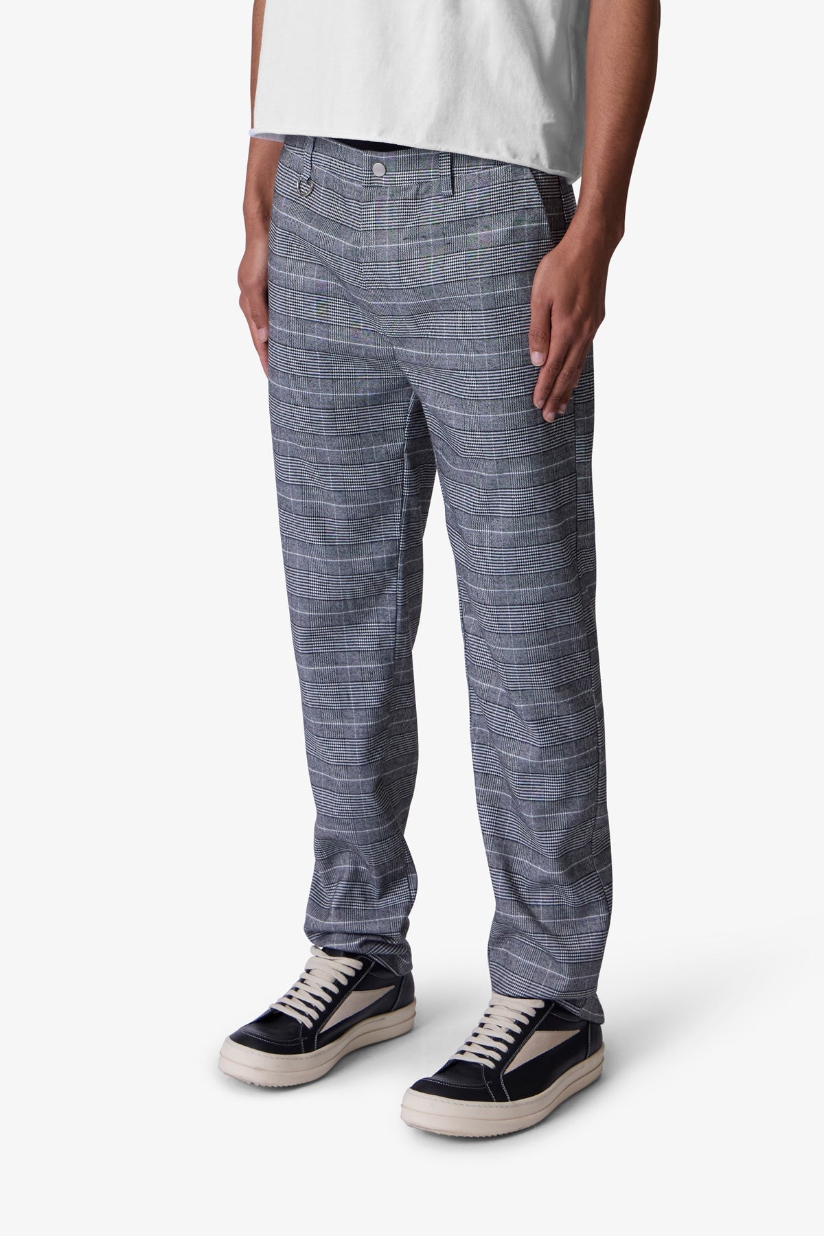 Punk Zip Trouser Pants | Black/Grey