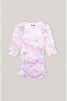 Purple Mesh Blouse | Orchid Bloom