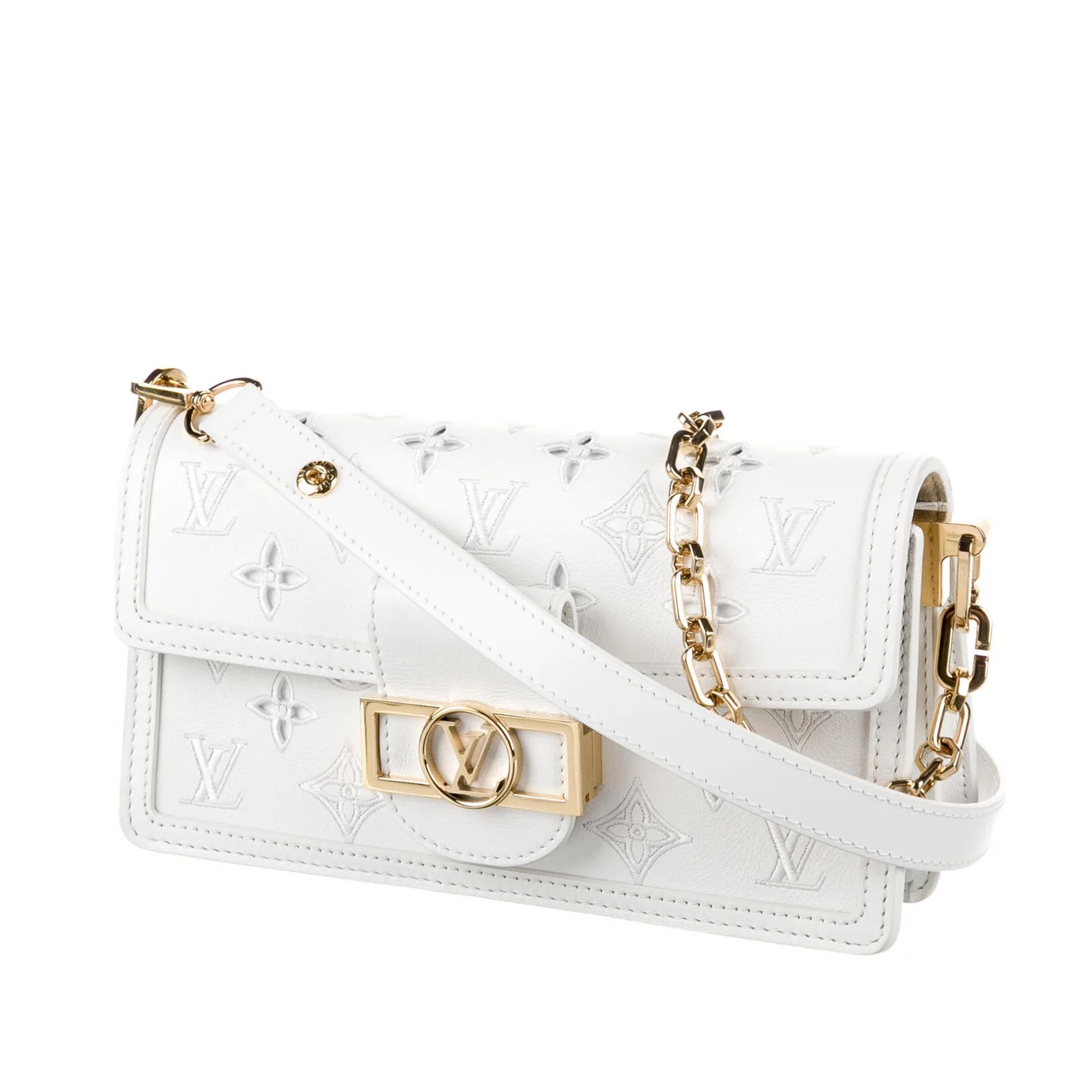 Louis Vuitton Pre-Owned Monogram Dauphine Broderie East West | Women | White