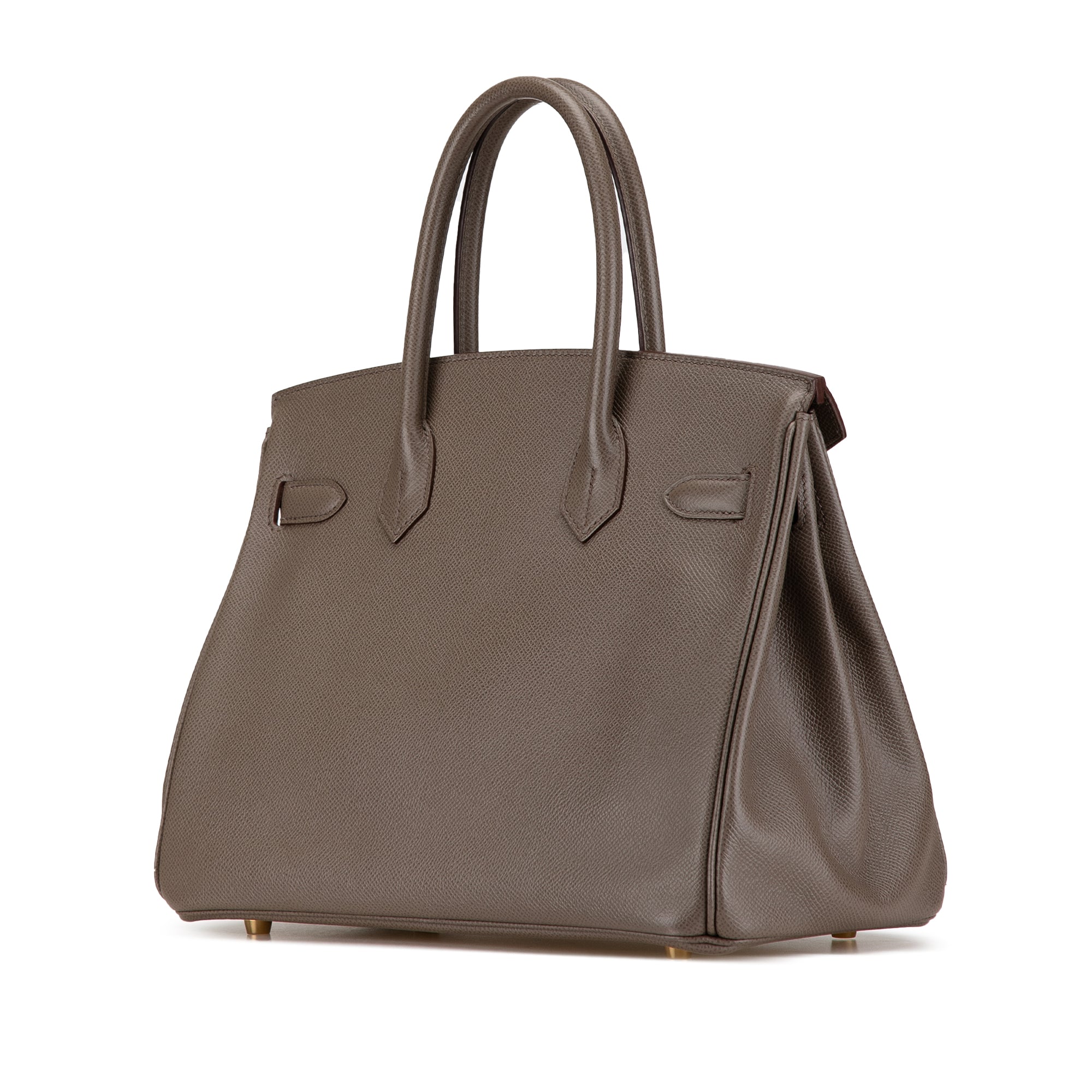 Hermes | Pre-Owned Epsom Birkin Retourne 30 | Brown/Taupe
