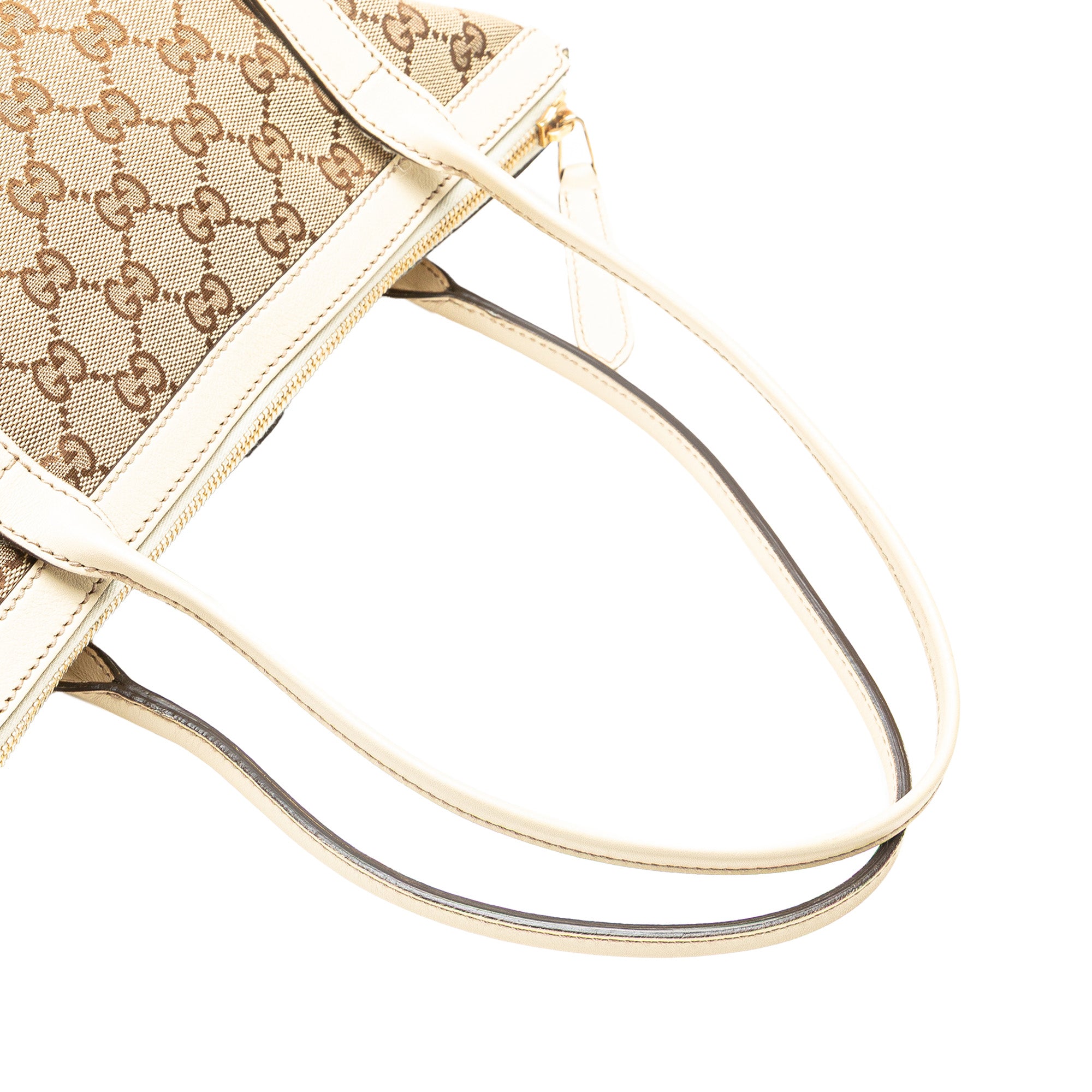Gucci | Pre-Owned GG Canvas Britt Tote | Beige